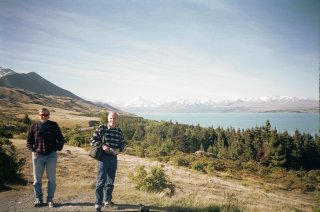 Peter and Trevor in South Island, N.Z.